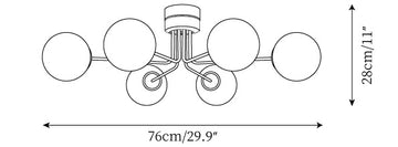 Lámpara de Techo Lanta — Dimension drawings 1