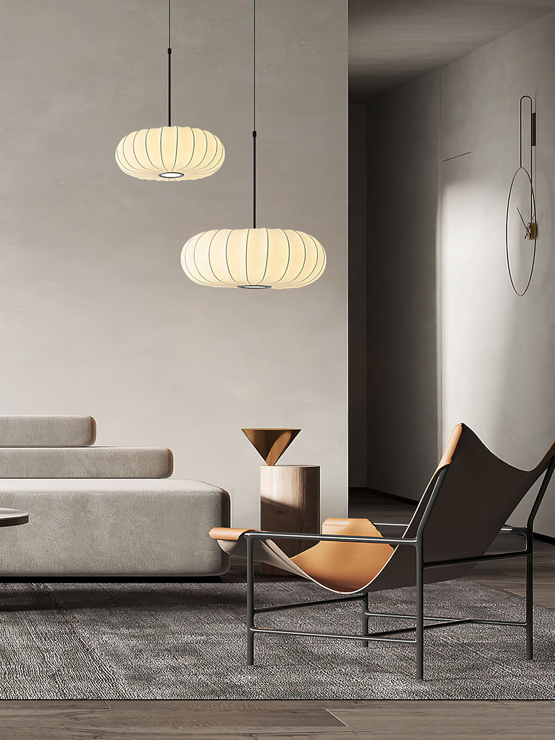 Lantern Silk Pendant Lamp - Vakkerlight