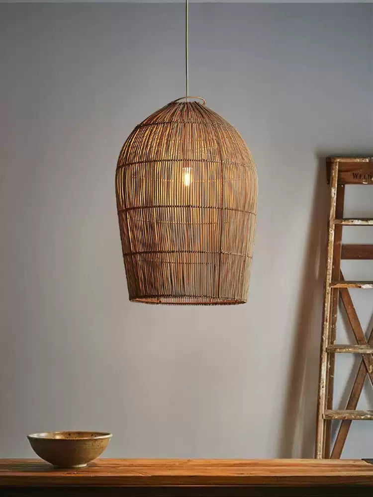 Lantern Woven Rattan Pendant Lamp – detail 2