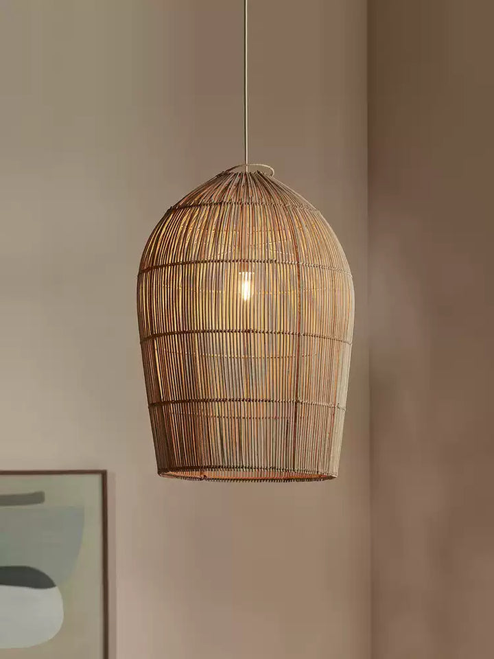 Lantern Woven Rattan Pendant Lamp – detail 3