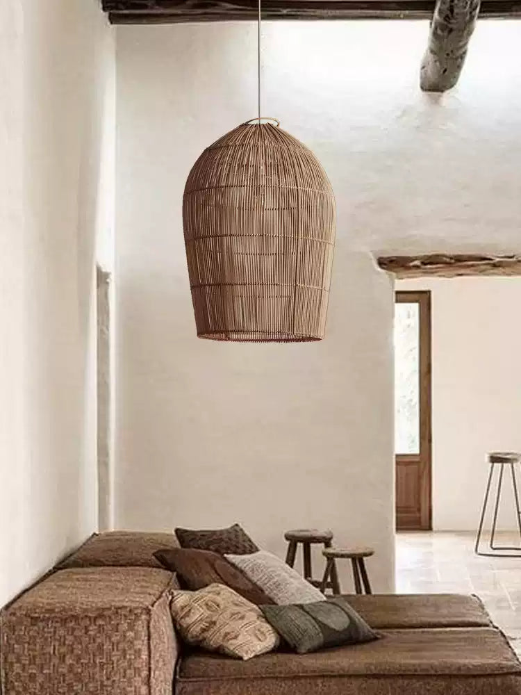 Lantern Woven Rattan Pendant Lamp – detail 5