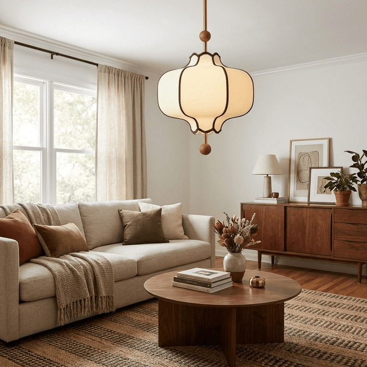 Lantern Fabric Pendant Light