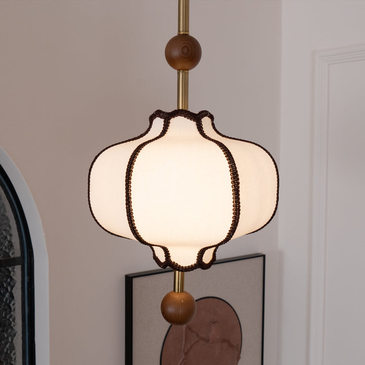 Lantern Fabric Pendant Light - Vakkerlight