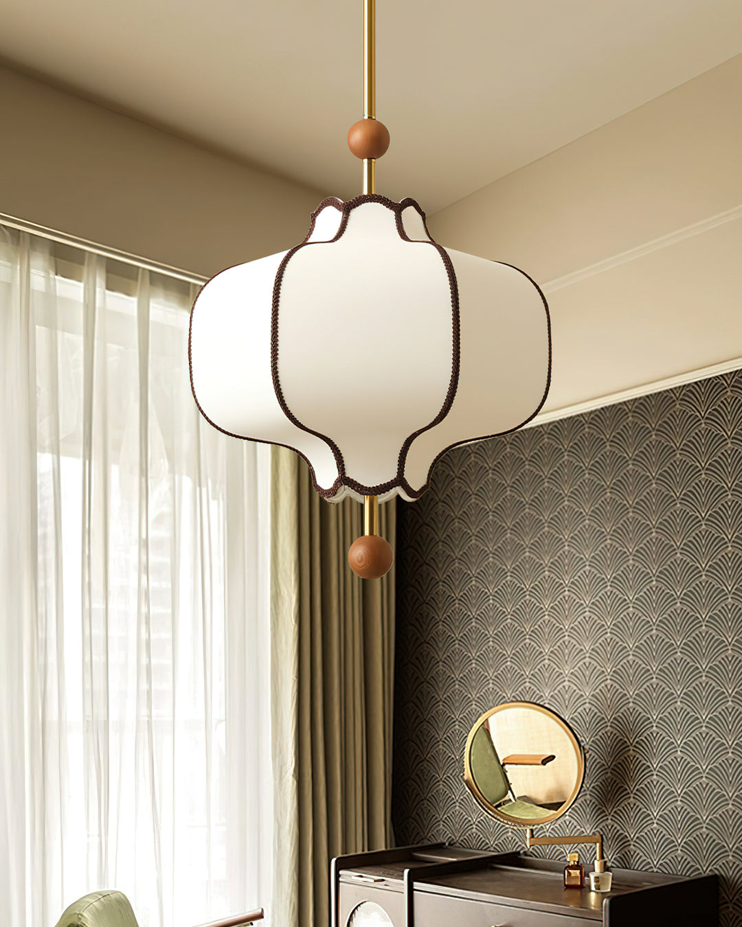 Lantern Fabric Pendant Light