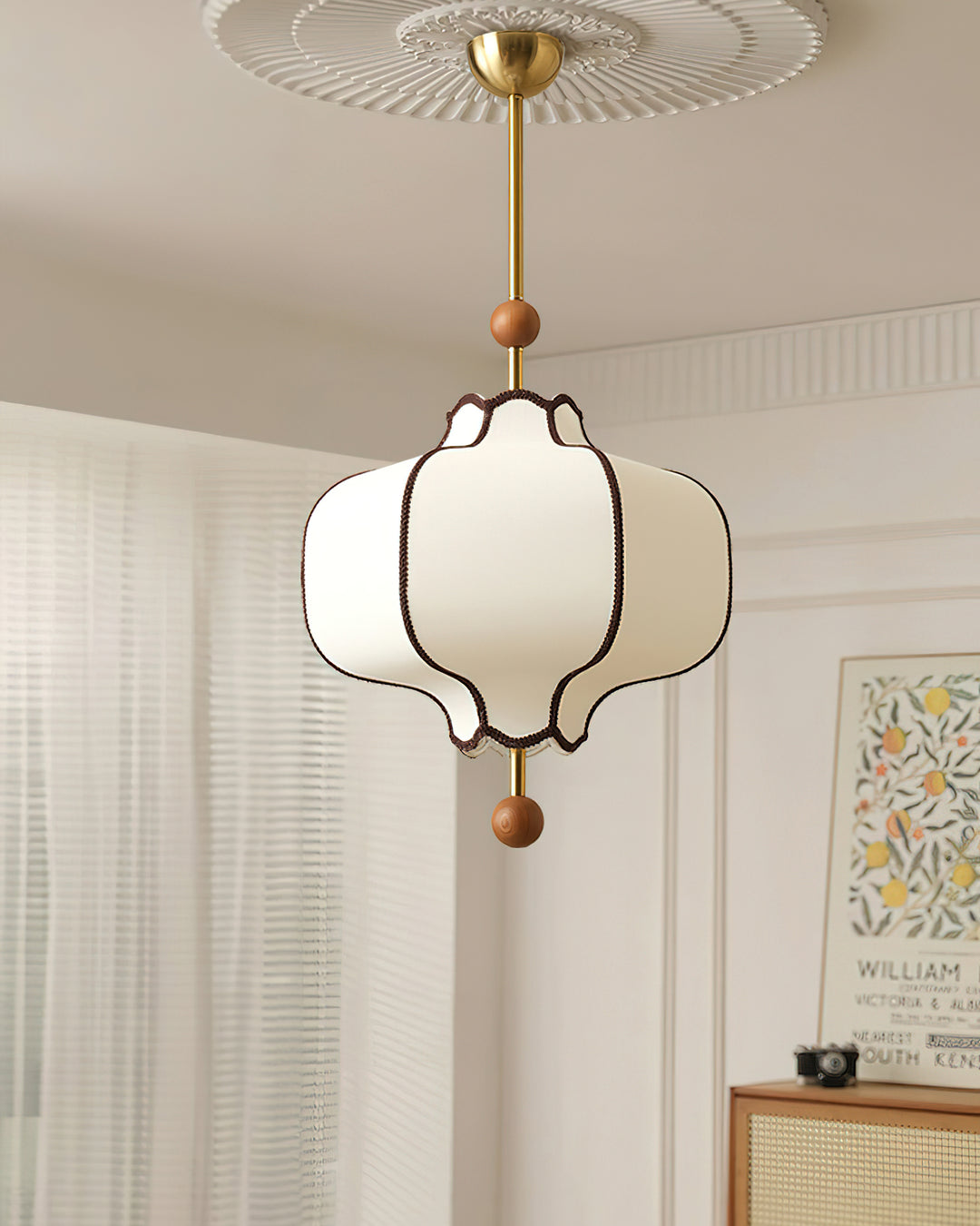 Lantern Fabric Pendant Light