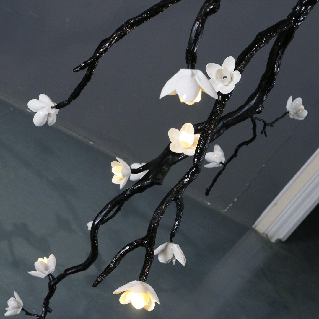 Large Long Branch Flower Chandelier - Vakkerlight