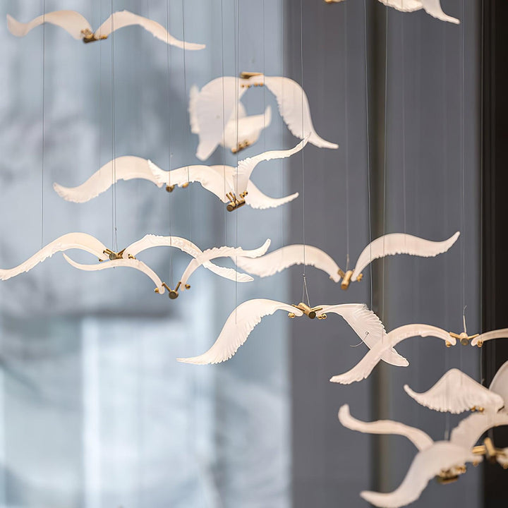 Large Seagull Chandelier - Vakkerlight