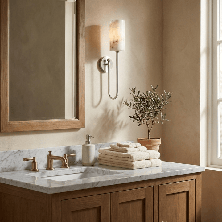 Lariat Alabaster Wall Sconce - Vakkerlight