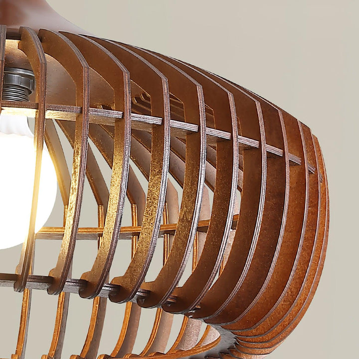 Lattice Nest Wooden Pendant Lamp - Vakkerlight