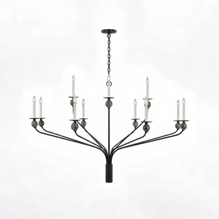Laurel Branching Brass Chandelier - Vakkerlight
