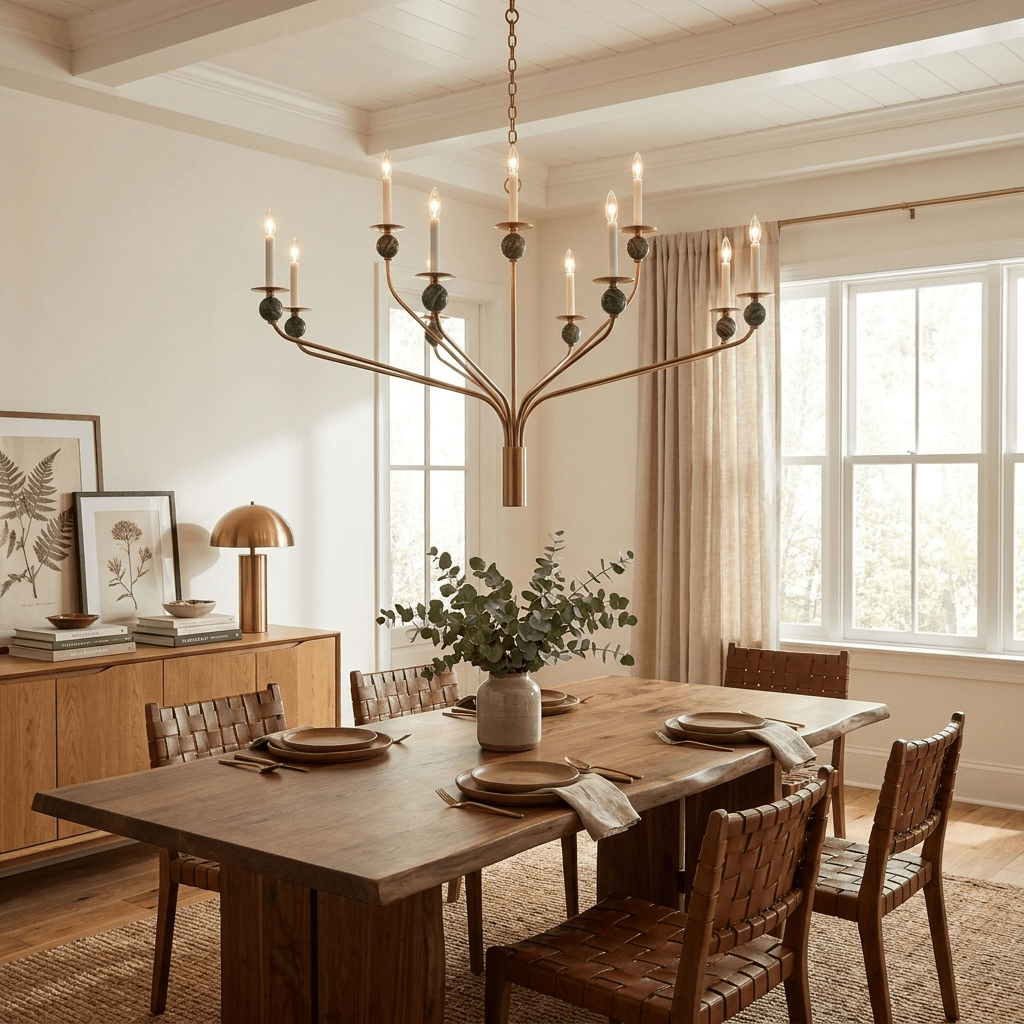 Laurel Branching Brass Chandelier - Vakkerlight