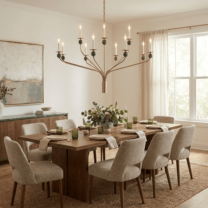 Laurel Branching Brass Chandelier - Vakkerlight