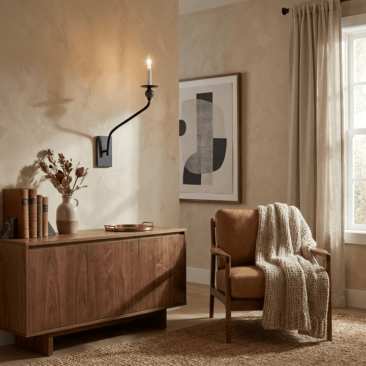 Laurel Branching Brass Sconce - Vakkerlight