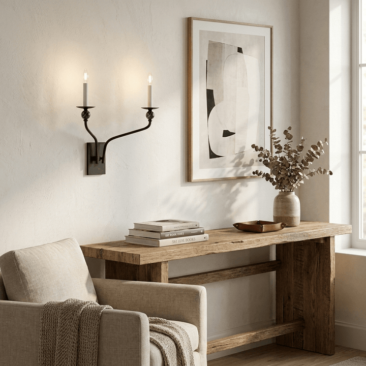 Laurel Branching Brass Sconce - Vakkerlight