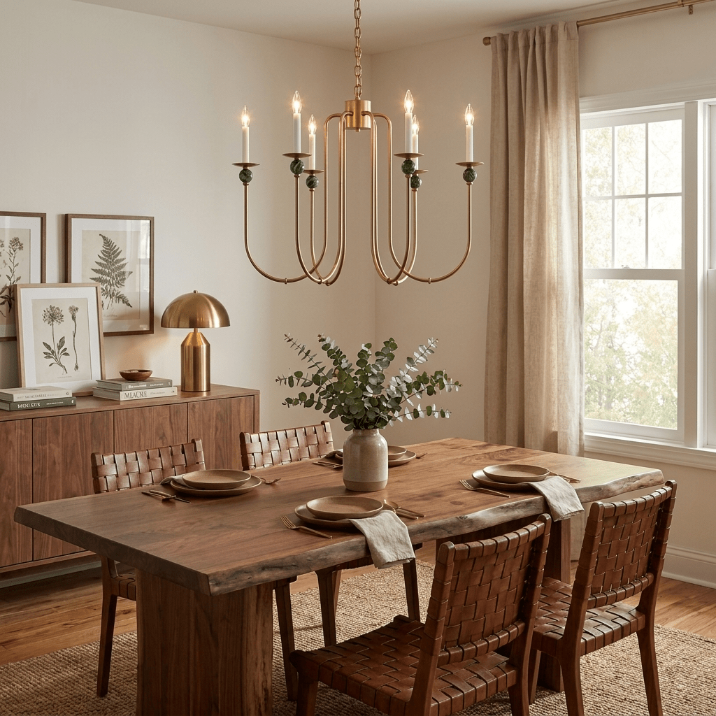Laurel Trailing Brass Chandelier - Vakkerlight