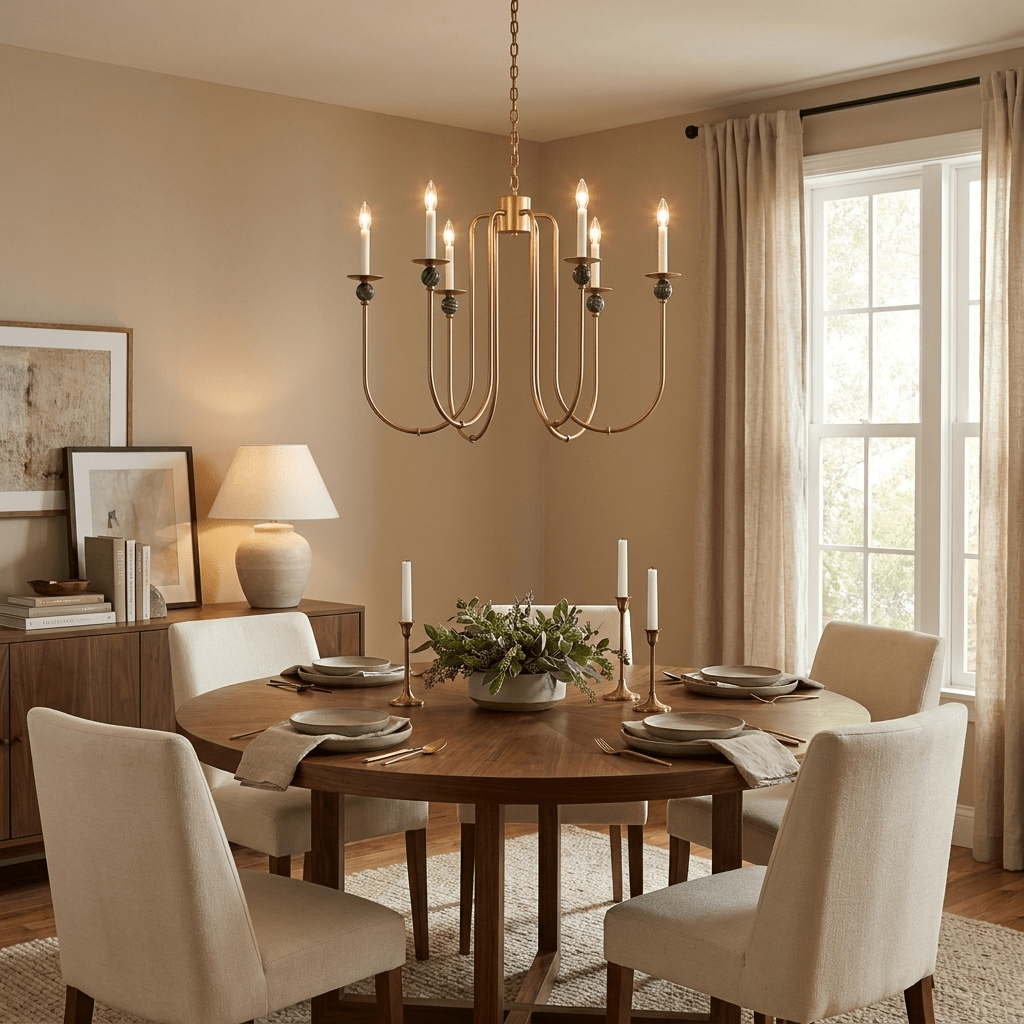 Laurel Trailing Brass Chandelier - Vakkerlight