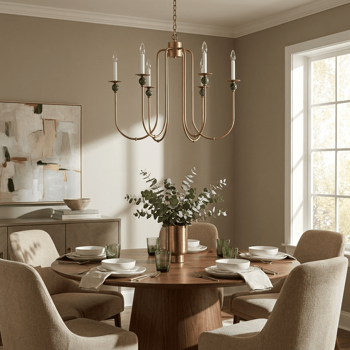 Laurel Trailing Brass Chandelier - Vakkerlight