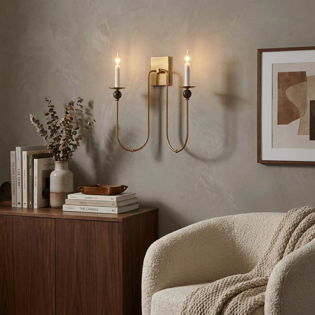 Laurel Trailing Brass Sconce - Vakkerlight