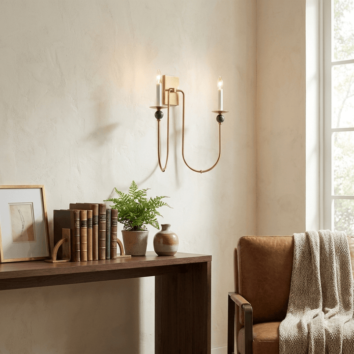 Laurel Trailing Brass Sconce - Vakkerlight