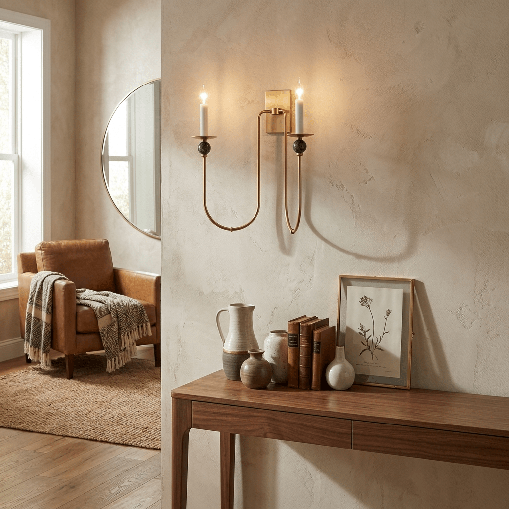 Laurel Trailing Brass Sconce - Vakkerlight