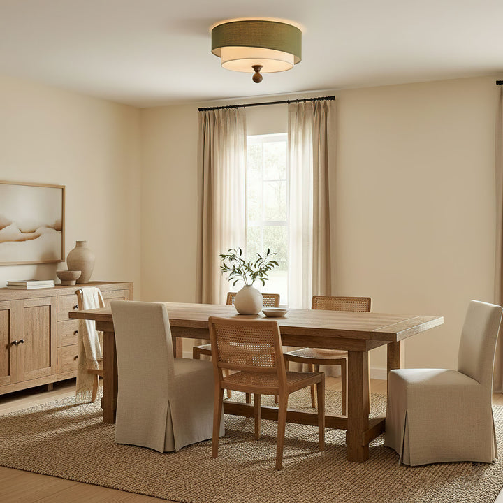 Layered Fabric Ceiling Light - Vakkerlight