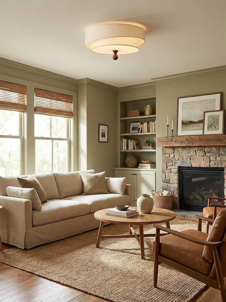 Layered Fabric Ceiling Light - Vakkerlight