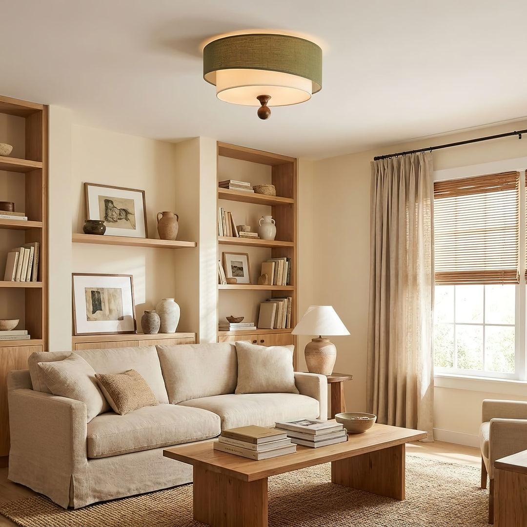 Layered Fabric Ceiling Light - Vakkerlight