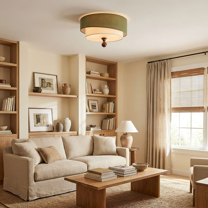 Layered Fabric Ceiling Light - Vakkerlight