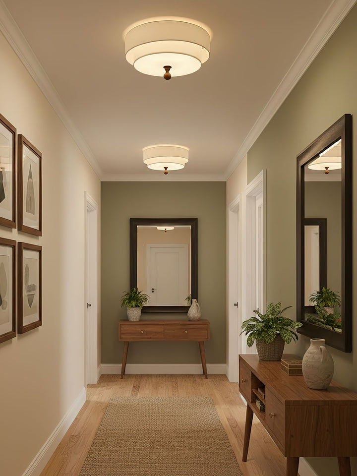 Layered Fabric Ceiling Light - Vakkerlight