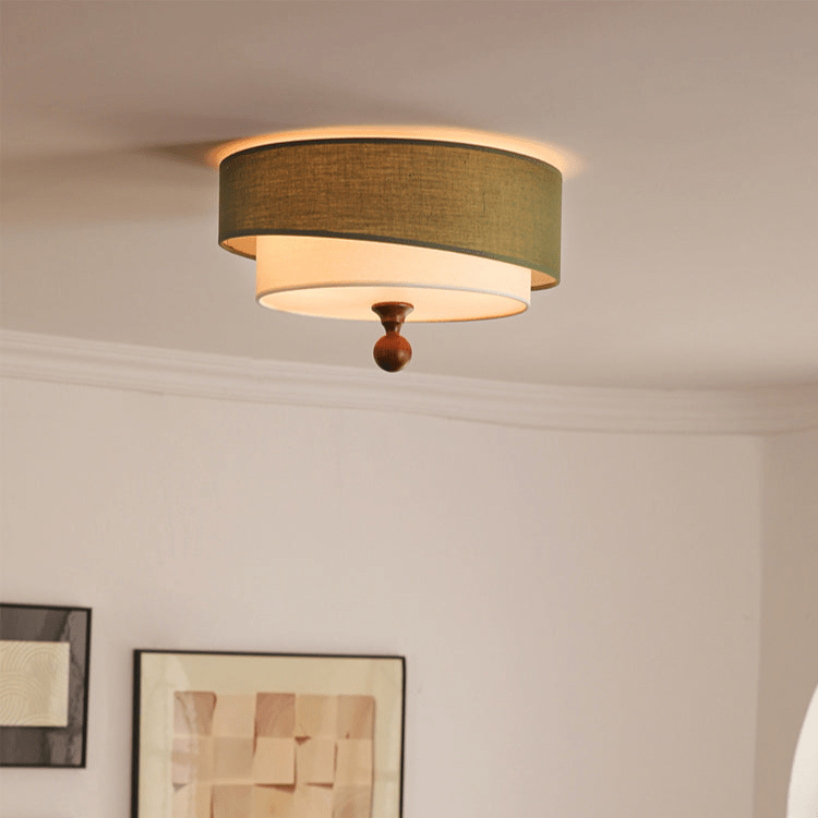 Layered Fabric Ceiling Light - Vakkerlight