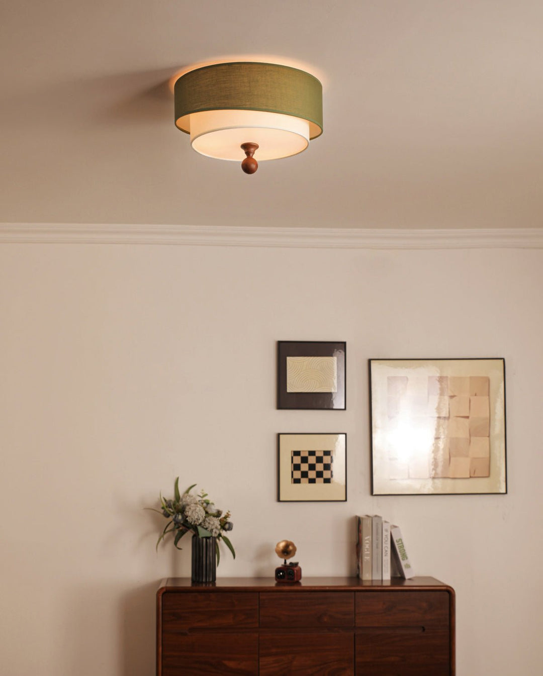 Layered Fabric Ceiling Light - Vakkerlight