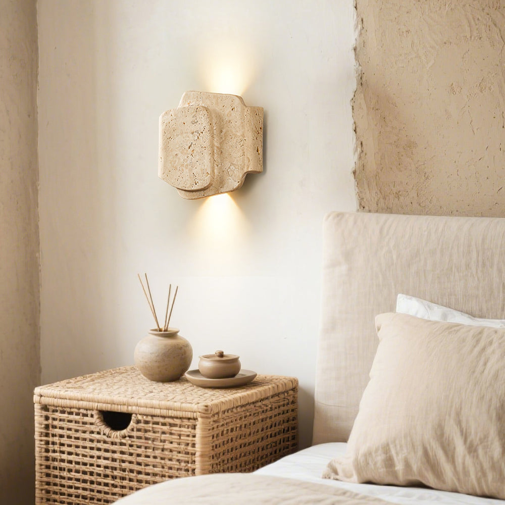 Layered Travertine Wall Light - Vakkerlight