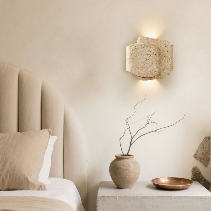 Layered Travertine Wall Light - Vakkerlight