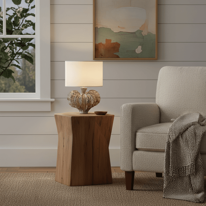 Leaf Shaped Ceramic Table Lamp - Vakkerlight