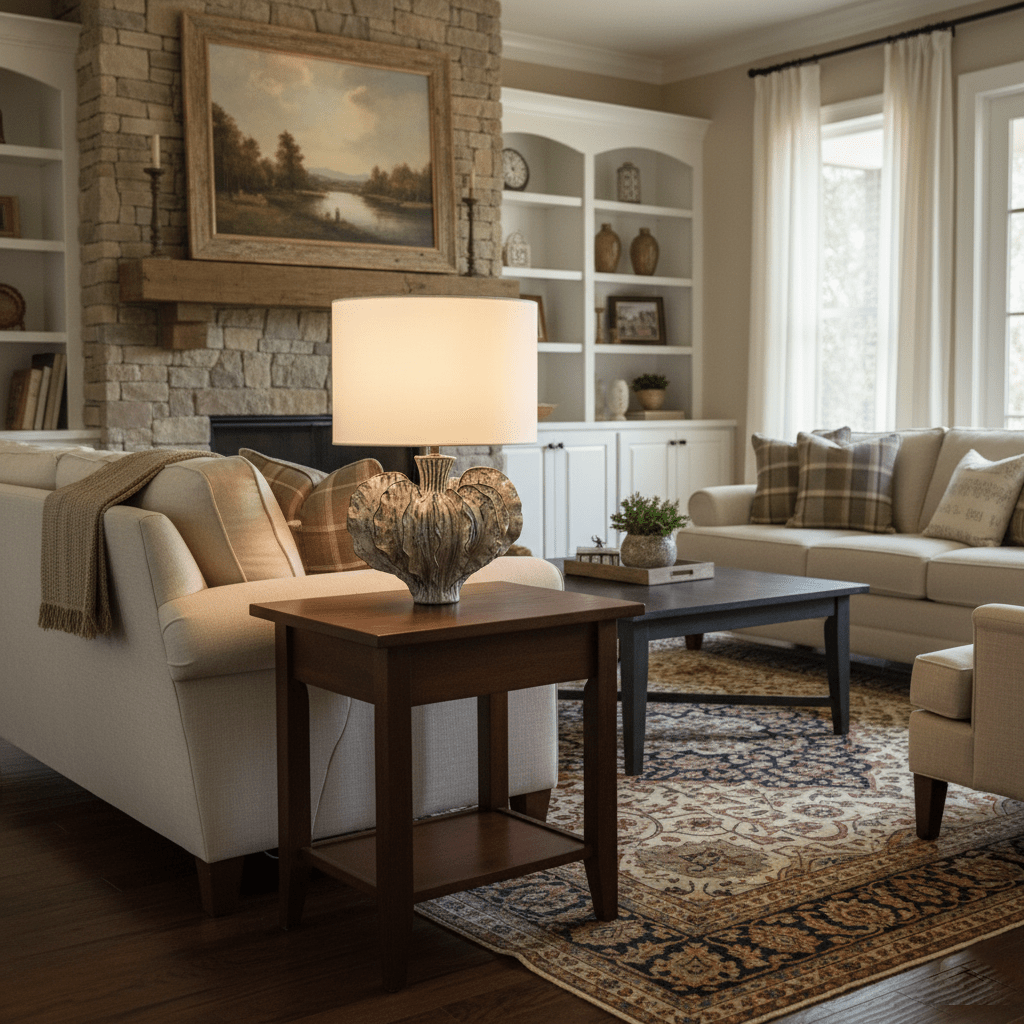 Leaf Shaped Ceramic Table Lamp - Vakkerlight