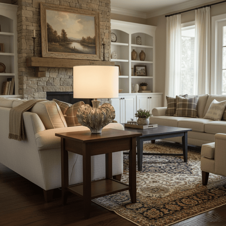 Leaf Shaped Ceramic Table Lamp - Vakkerlight