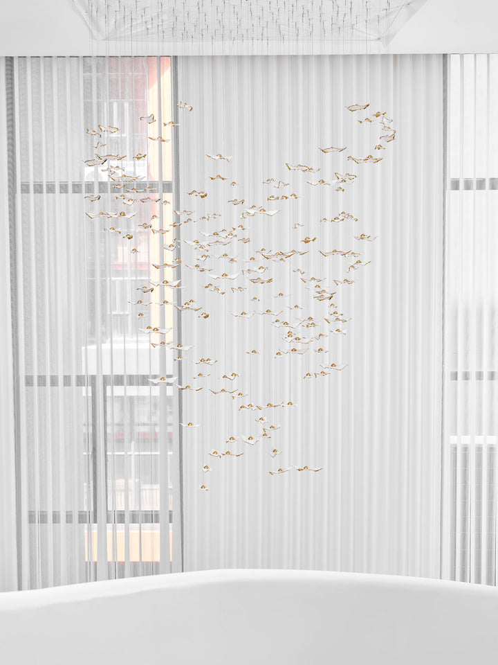 Leaf Twisted Sculptural Customize Chandelier - Vakkerlight