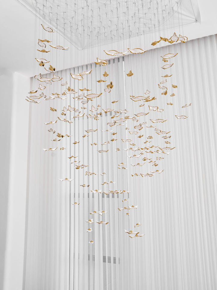 Leaf Twisted Sculptural Customize Chandelier - Vakkerlight