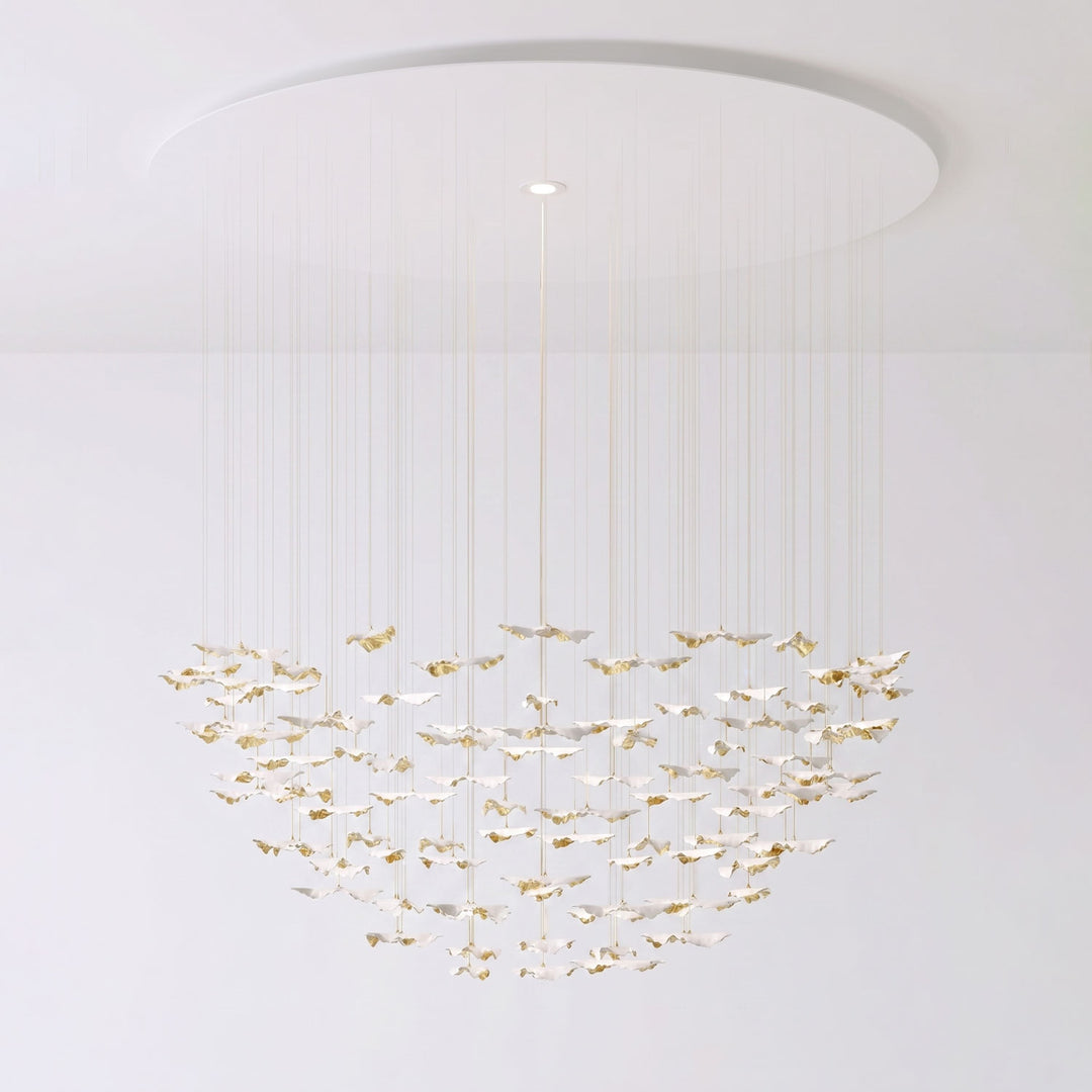 Leaf Twisted Sculptural Customize Chandelier - Vakkerlight