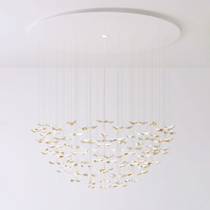 Leaf Twisted Sculptural Customize Chandelier - Vakkerlight