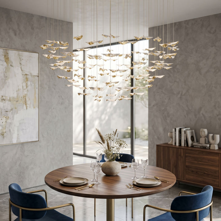 Leaf Twisted Sculptural Customize Chandelier - Vakkerlight