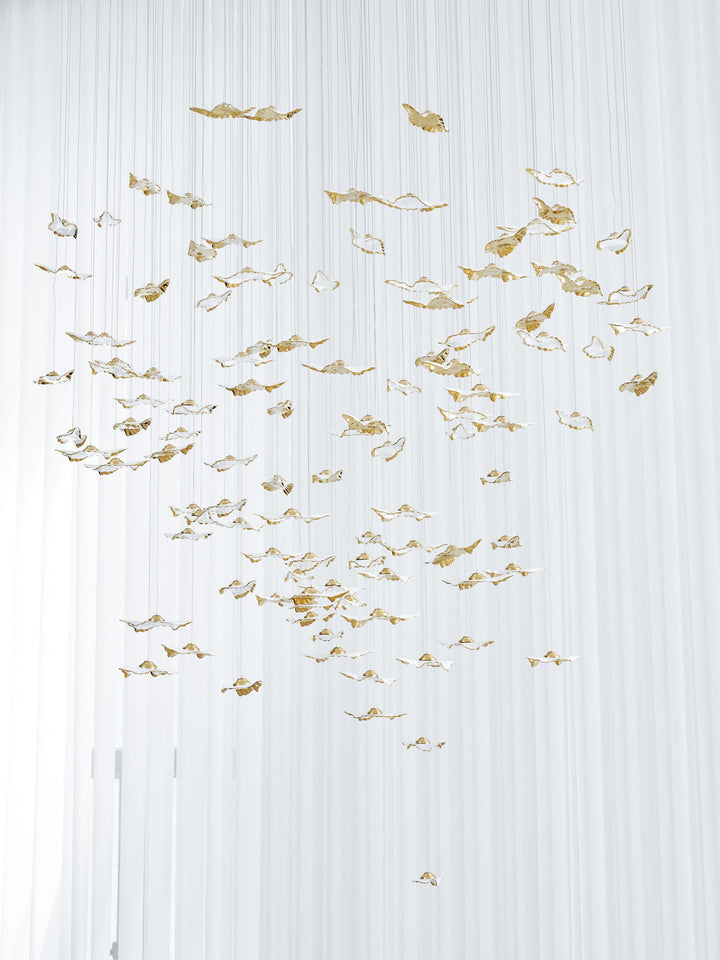 Leaf Twisted Sculptural Customize Chandelier - Vakkerlight