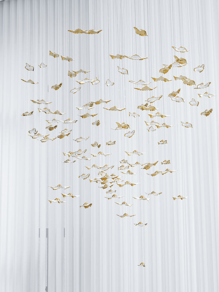 Leaf Twisted Sculptural Customize Chandelier - Vakkerlight
