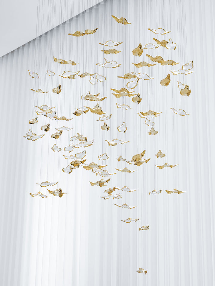 Leaf Twisted Sculptural Customize Chandelier - Vakkerlight