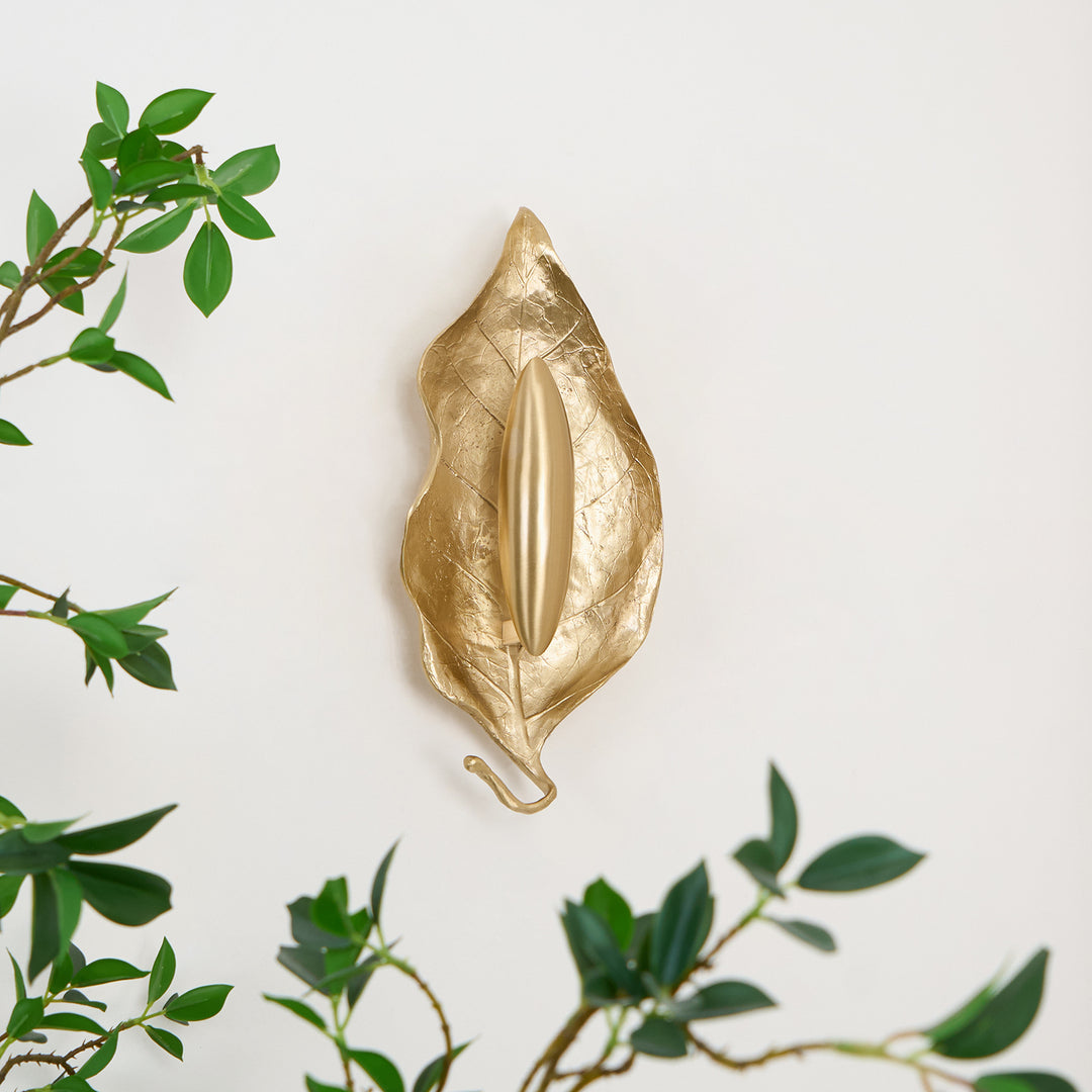 Leaf Brass Wall Lamp