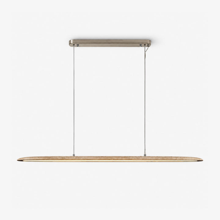 Ledge Travertine Linear Pendant Lamp