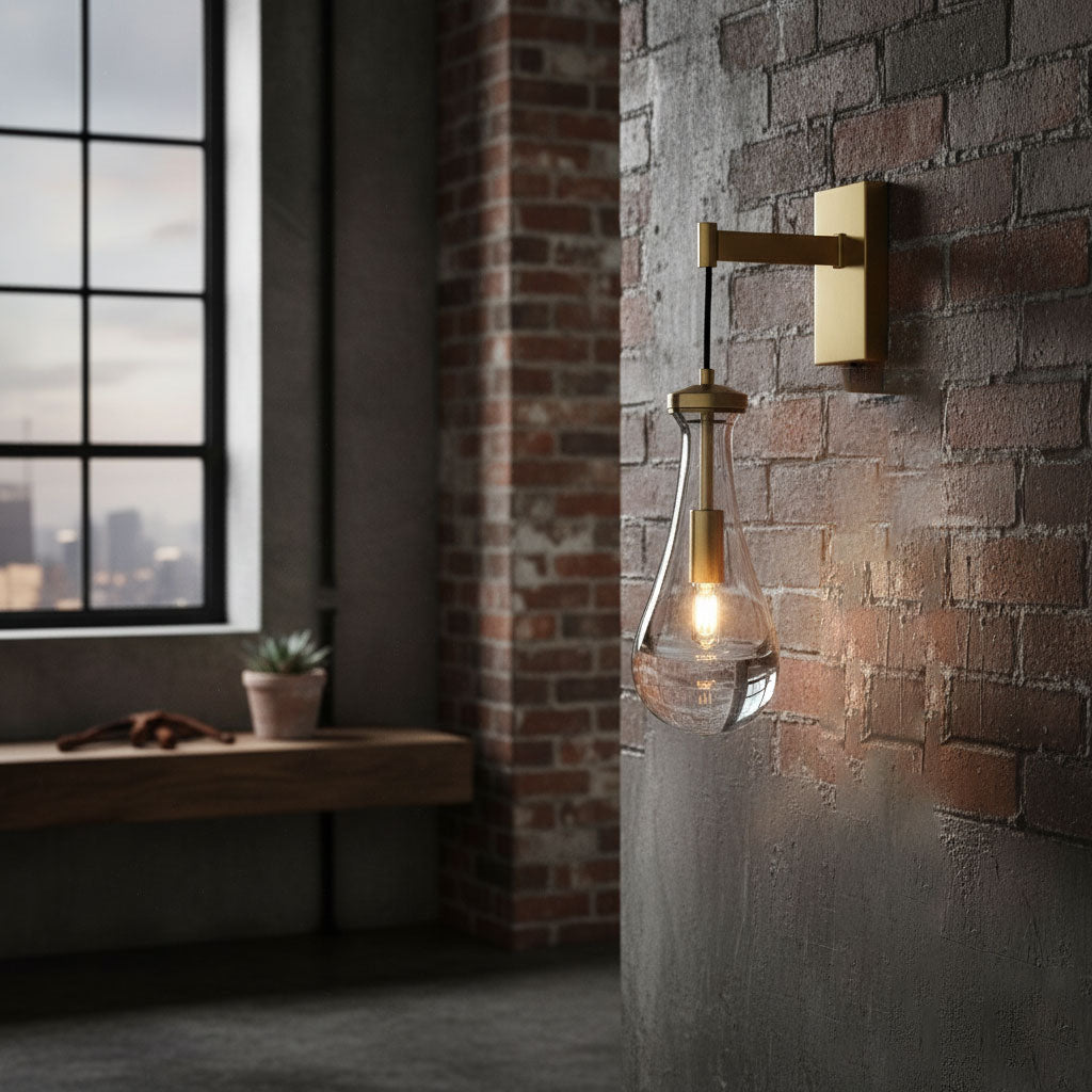 Leontine Glass Wall Lamp - Vakkerlight