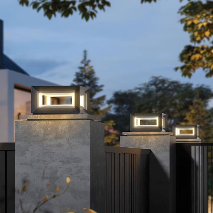 Light Cube Outdoor Post Light - Vakkerlight