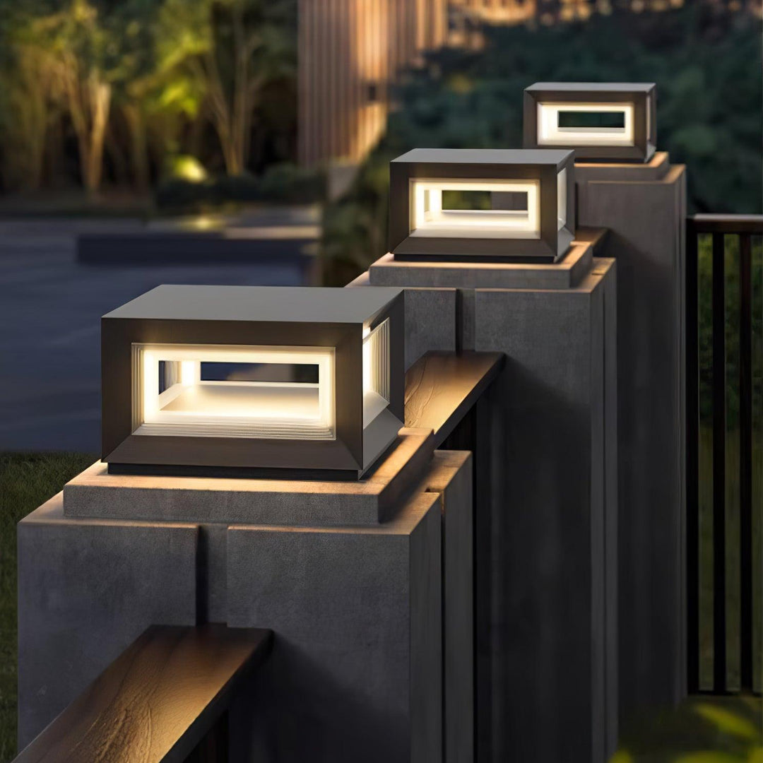 Light Cube Outdoor Post Light - Vakkerlight