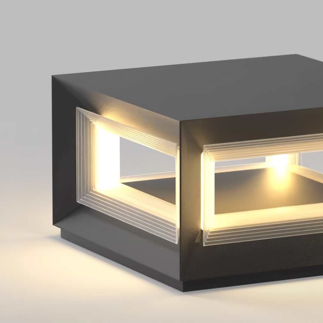 Light Cube Outdoor Post Light - Vakkerlight